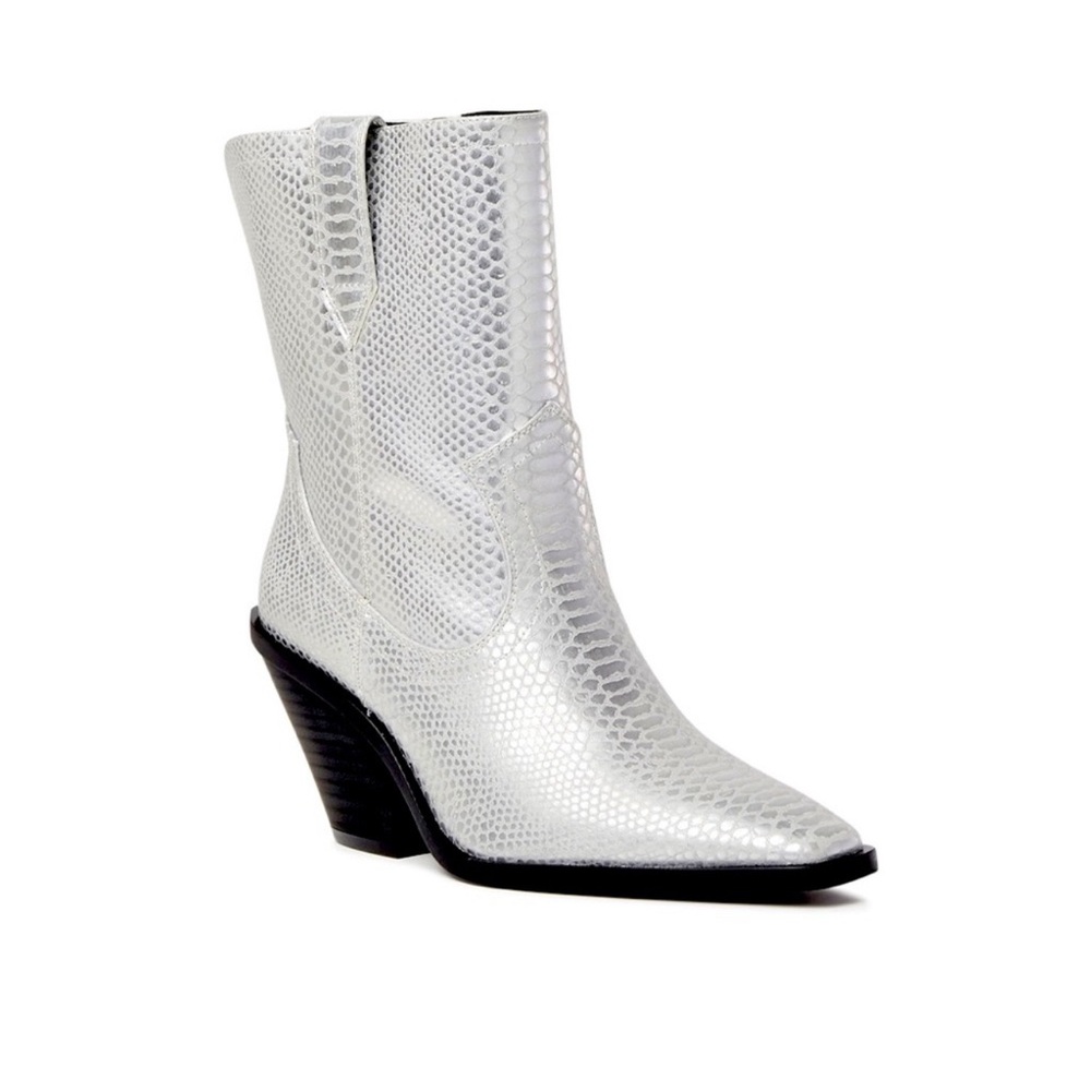 Scoop Silver Women’s Western-Style Booties size 9 - Picture 2 of 7